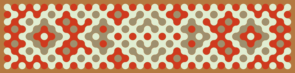 Obraz premium Multicolor truchet tiling connections illustration