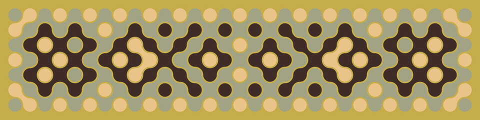 Multicolor truchet tiling connections illustration