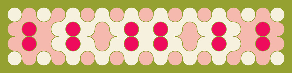 Multicolor truchet tiling connections illustration