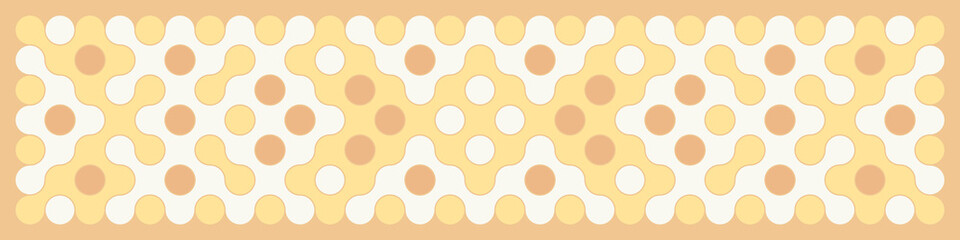 Multicolor truchet tiling connections illustration