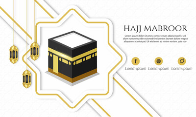 banner package hajj, umrah and travel template