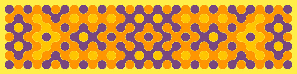 Multicolor truchet tiling connections illustration