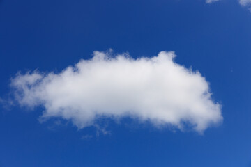 beautiful blue sky with clouds in summer