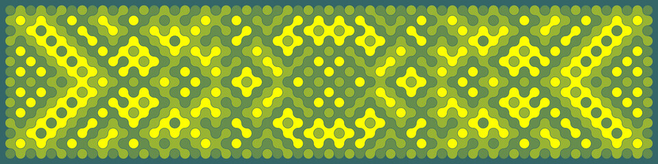 Multicolor truchet tiling connections illustration