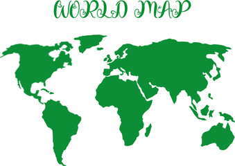 World Map logo svg vector cut file cricut silhouette and for t-shirt template