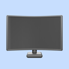 3d illustration object icon television 3d render style