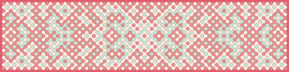 Multicolor truchet tiling connections illustration