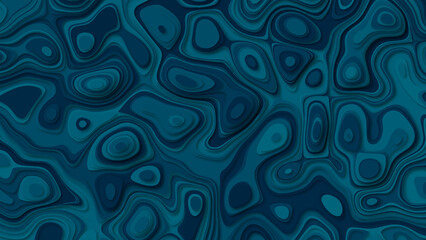 Abstract dark blue realistic papercut decoration textured with wavy layers. Paper cut topography background. Deep blue sea water papercut. Carving art. Cover layout template. Suit for poster, brochure