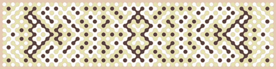 Multicolor truchet tiling connections illustration