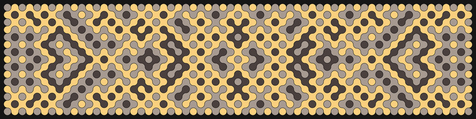 Multicolor truchet tiling connections illustration