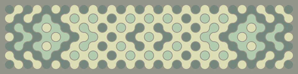 Multicolor truchet tiling connections illustration