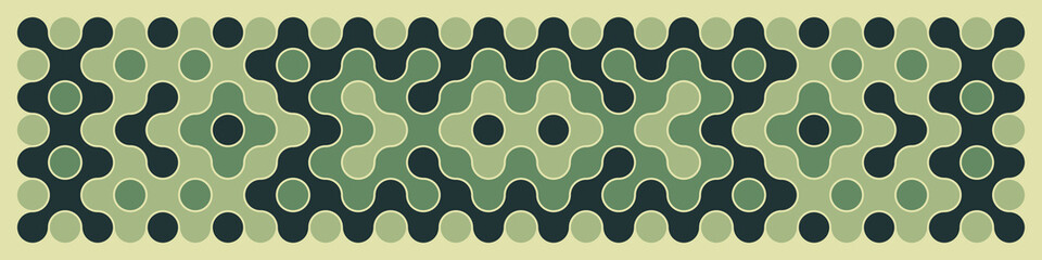 Multicolor truchet tiling connections illustration