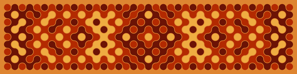 Multicolor truchet tiling connections illustration