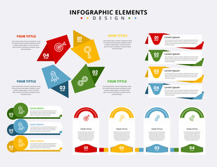 Collection of creative infographic elements