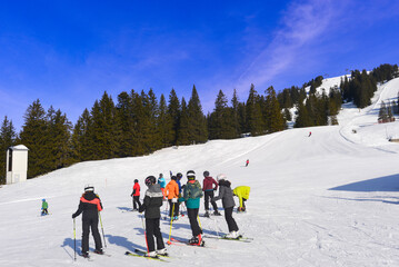 Skigebiet Laterns-Gapfohl in Vorarlberg, Österreich 