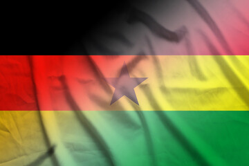 Germany and Ghana official flag international contract GHA DEU