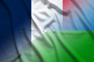 France and Djibouti political flag transborder relations DJI FRA
