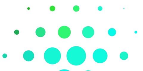 Light Green vector layout with circle shapes.