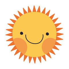 smiling sun illustration