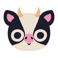Fototapeta premium cow face design