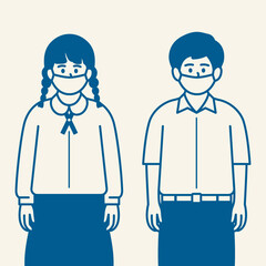 illustration of a student