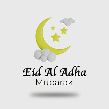 Eid Al Adha Mubarak islamic greeting muslim festival