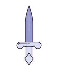 purple dagger design