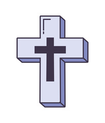purple cross design