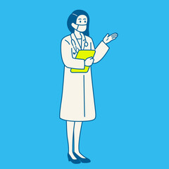 doctor with a syringe in hand