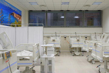 Camera di un reparto covid-19 dell'ospedale