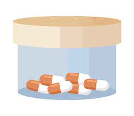 pills bottle illustration