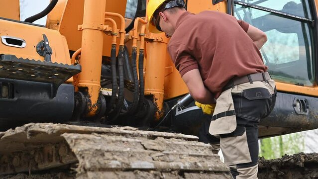 Crawler Dozer Operator at Work
