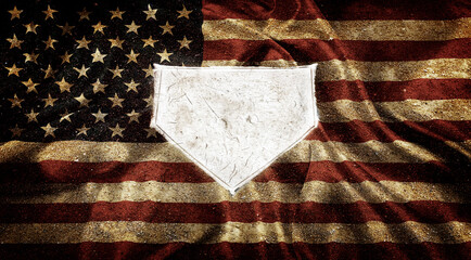 Baseball Home Plate Base Ball Homeplate American Sports Competition Flag