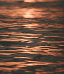 sea sunset reflection