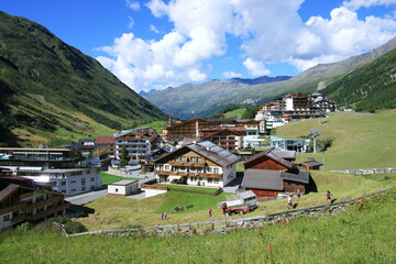 Blick auf Obergurgl, Ötztal, Tirol