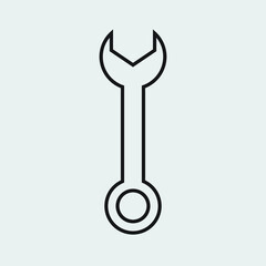 Wrench vector for website symbol icon presentation