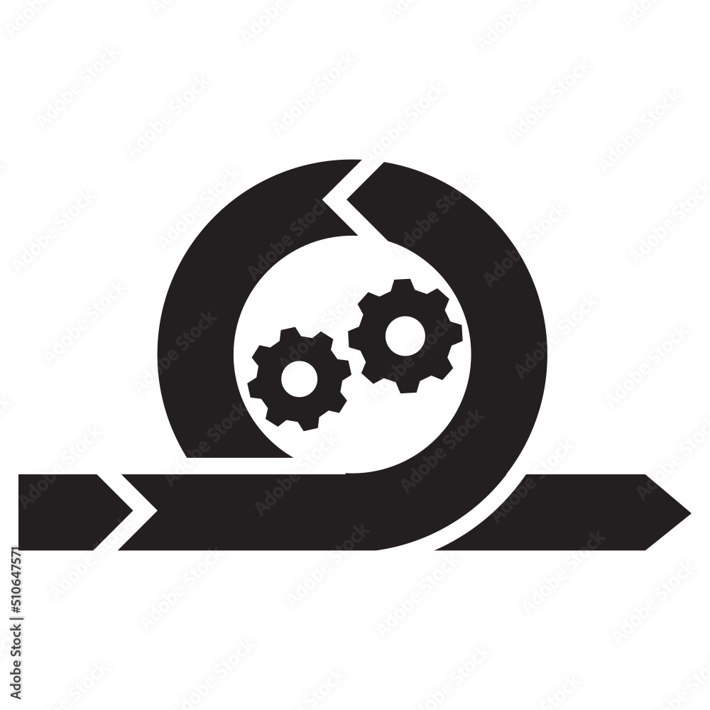 Poster Agile process icon