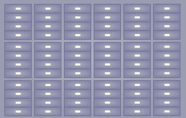 Office shelves archive. vector illustration