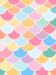 Mermaid tail seamless pattern. Fish texture.