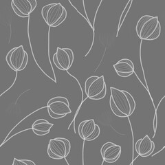 seamless pattern with flowers