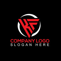 Perfect KF Letter Logo