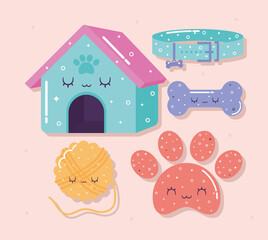 five pets icons