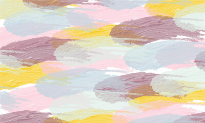 pastel background with an oil paint brush