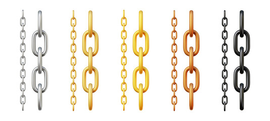 Vector metal chain