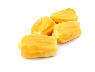 Stack Sweet jack-fruit on white background