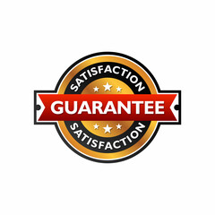 Fototapeta premium Guarantee gold vector stamp isolated on white background