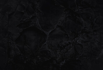 Dark marble. Black texture. Stone background. Rock texture. Rock surface with cracks. Rock pile. Paint spots wall. Grunge Rough structure. Abstract texture.