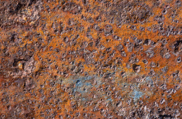 Red rusty metal background