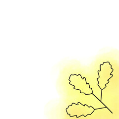 Boho watercolor background. Organic shapes, white background, invitation design, abstract.