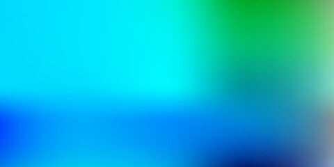 Light blue, green vector blur layout.